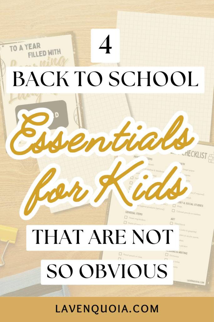 4 back to school essentials for kids that are not so obvious